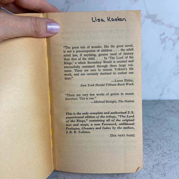 VTG The Return of the King J.R.R. Tolkien Paperback Book Lord Rings Fantasy 70s - Picture 6 of 9